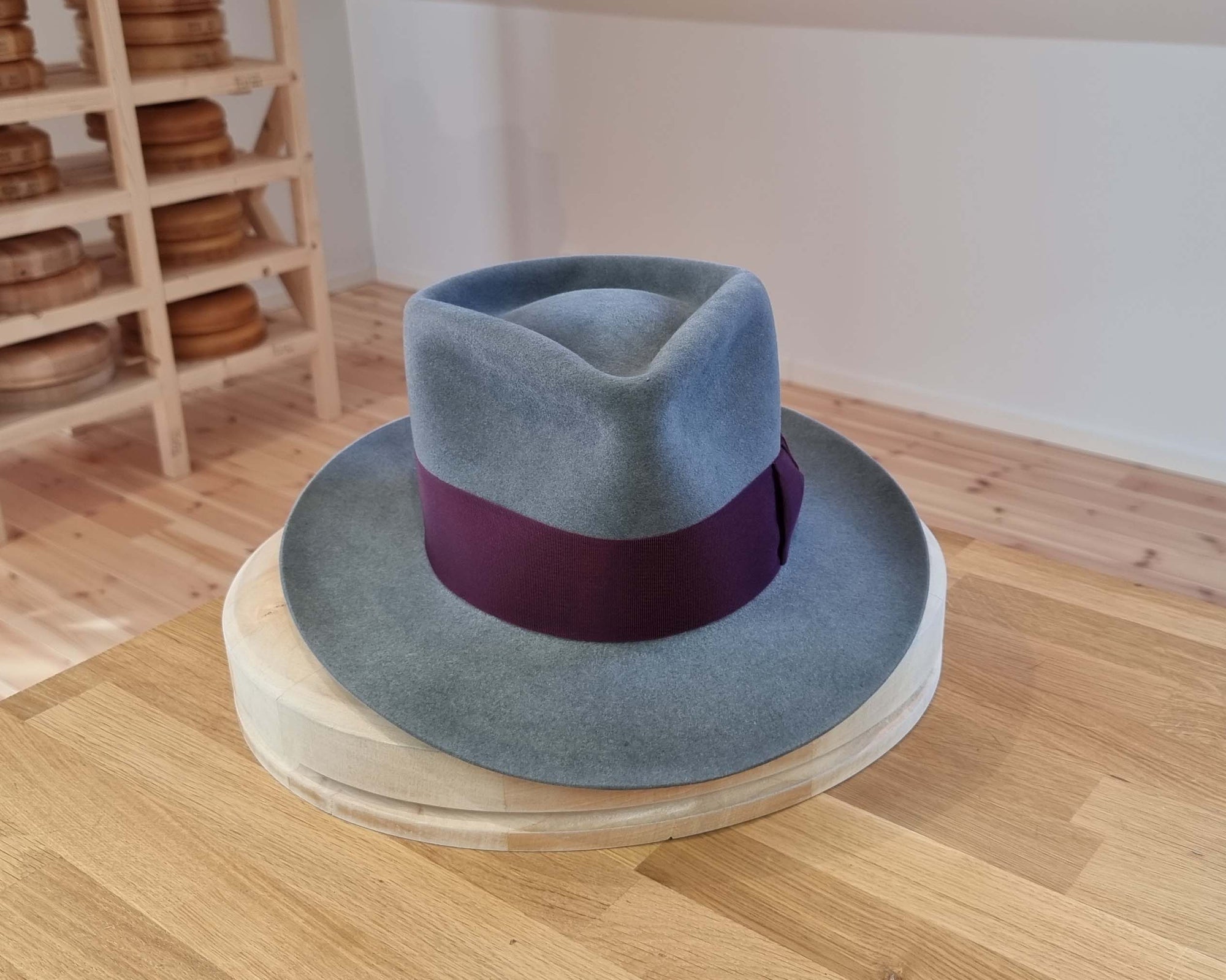 WHIPPET FEDORA | 100X NUTRIA | STEEL COLOR | SIZE 59, US 7 3/8