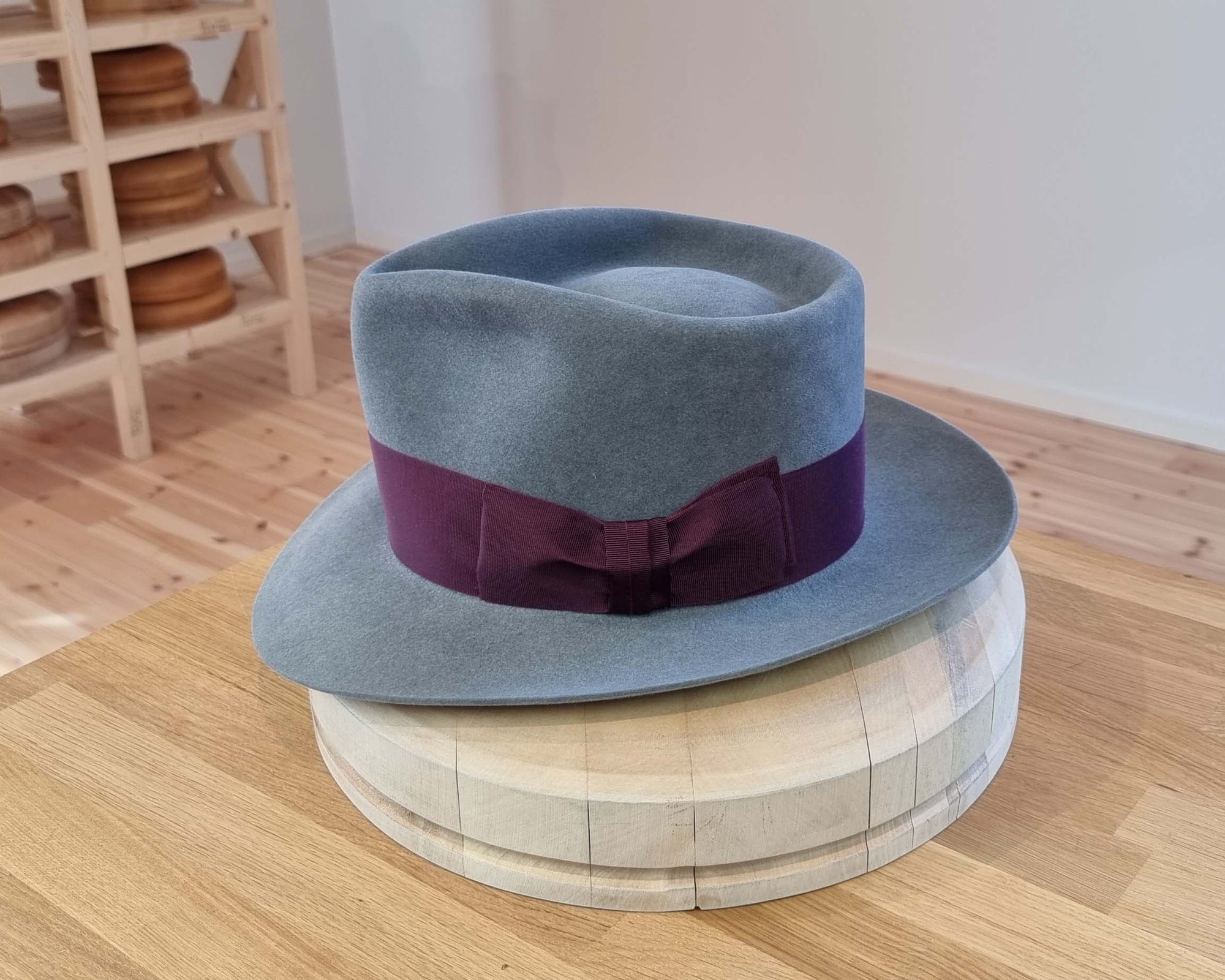 WHIPPET FEDORA | 100X NUTRIA | STEEL COLOR | SIZE 59, US 7 3/8