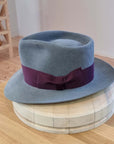 WHIPPET FEDORA | 100X NUTRIA | STEEL COLOR | SIZE 59, US 7 3/8