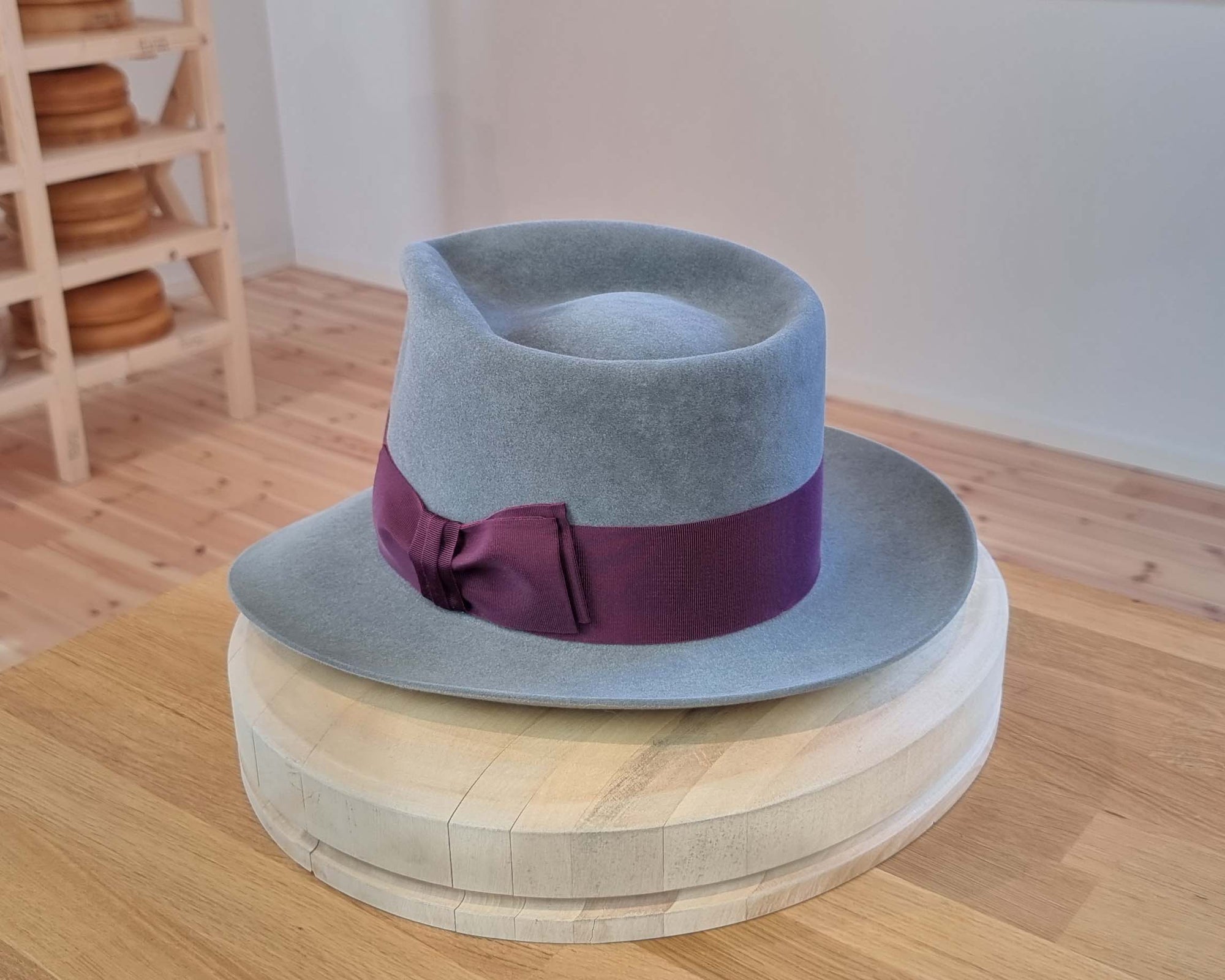 WHIPPET FEDORA | 100X NUTRIA | STEEL COLOR | SIZE 59, US 7 3/8