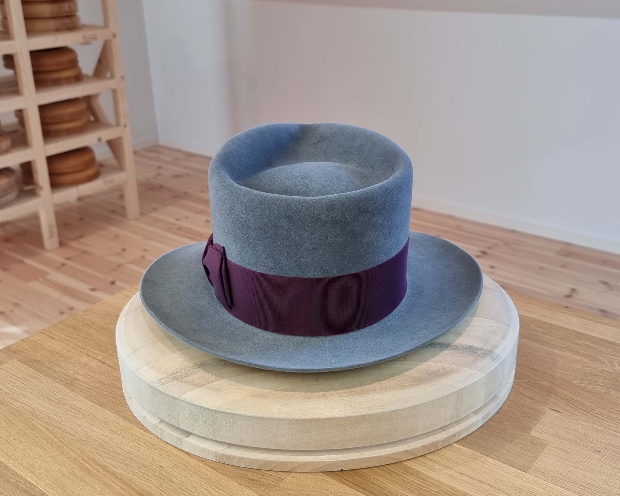 WHIPPET FEDORA | 100X NUTRIA | STEEL COLOR | SIZE 59, US 7 3/8