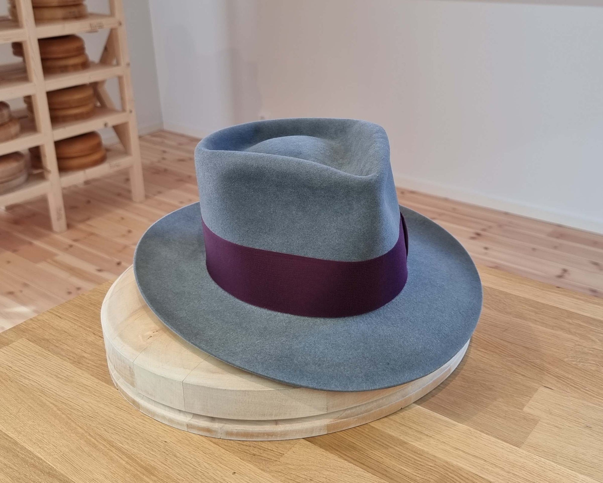WHIPPET FEDORA | 100X NUTRIA | STEEL COLOR | SIZE 59, US 7 3/8
