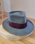 WHIPPET FEDORA | 100X NUTRIA | STEEL COLOR | SIZE 59, US 7 3/8