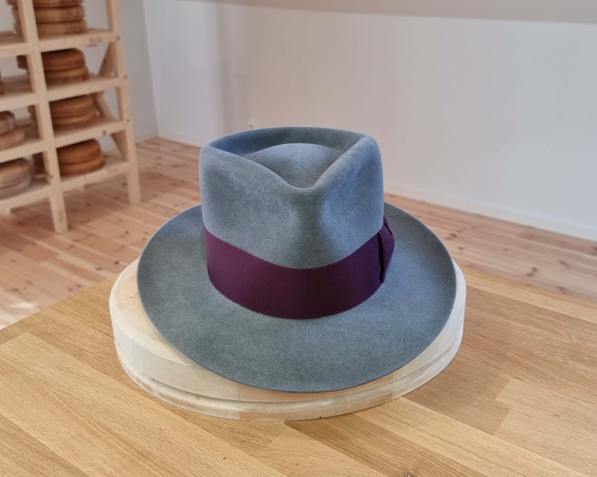WHIPPET FEDORA | 100X NUTRIA | STEEL COLOR | SIZE 59, US 7 3/8