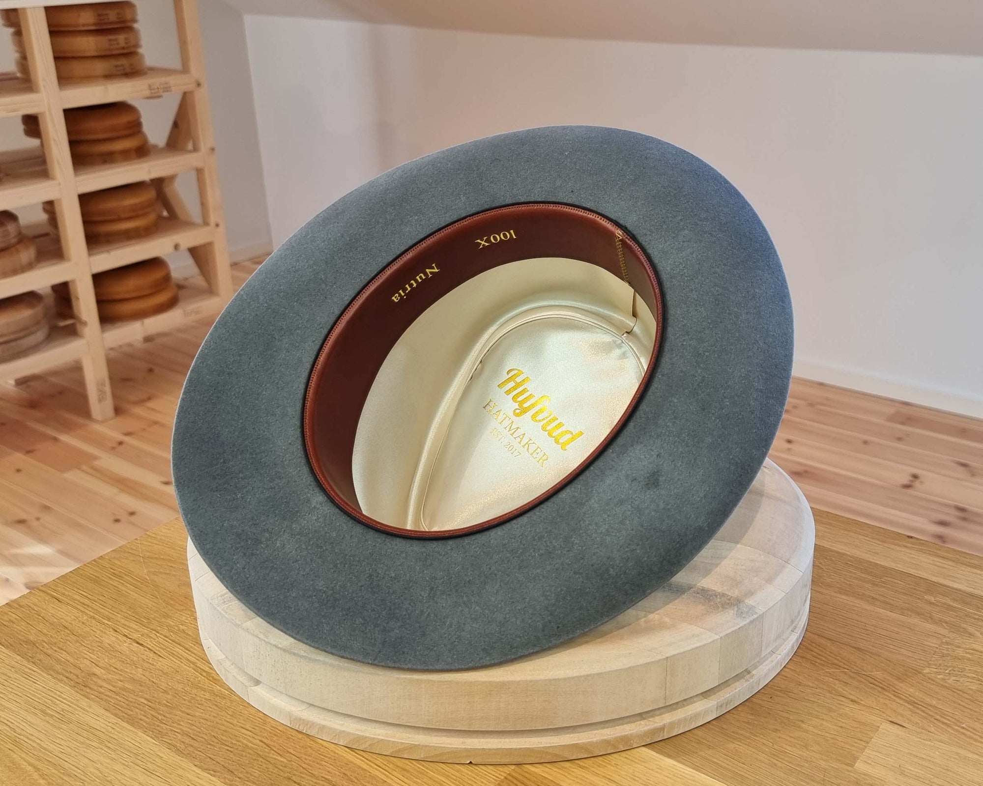 WHIPPET FEDORA | 100X NUTRIA | STEEL COLOR | SIZE 59, US 7 3/8