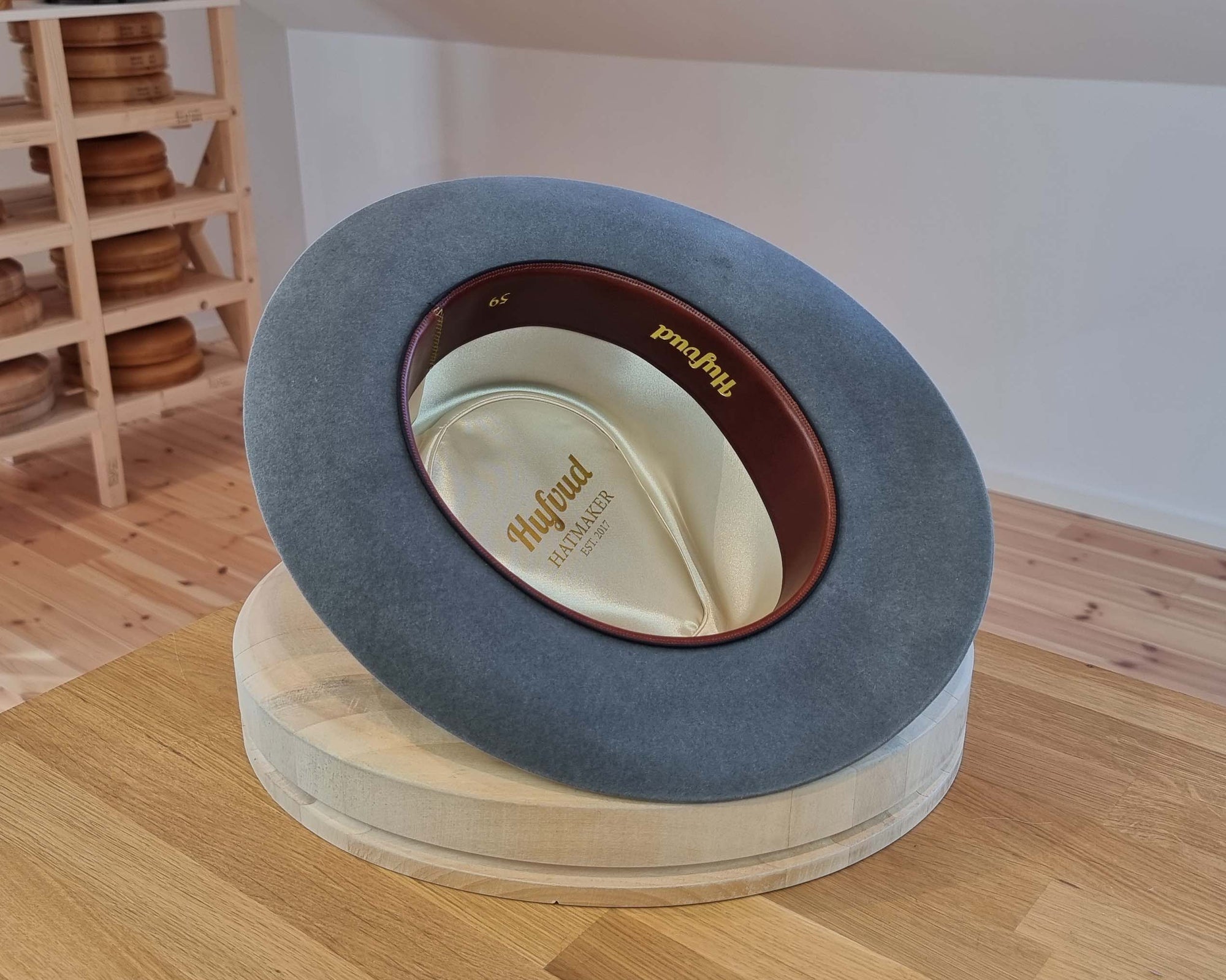 WHIPPET FEDORA | 100X NUTRIA | STEEL COLOR | SIZE 59, US 7 3/8