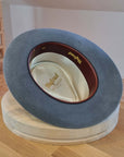 WHIPPET FEDORA | 100X NUTRIA | STEEL COLOR | SIZE 59, US 7 3/8