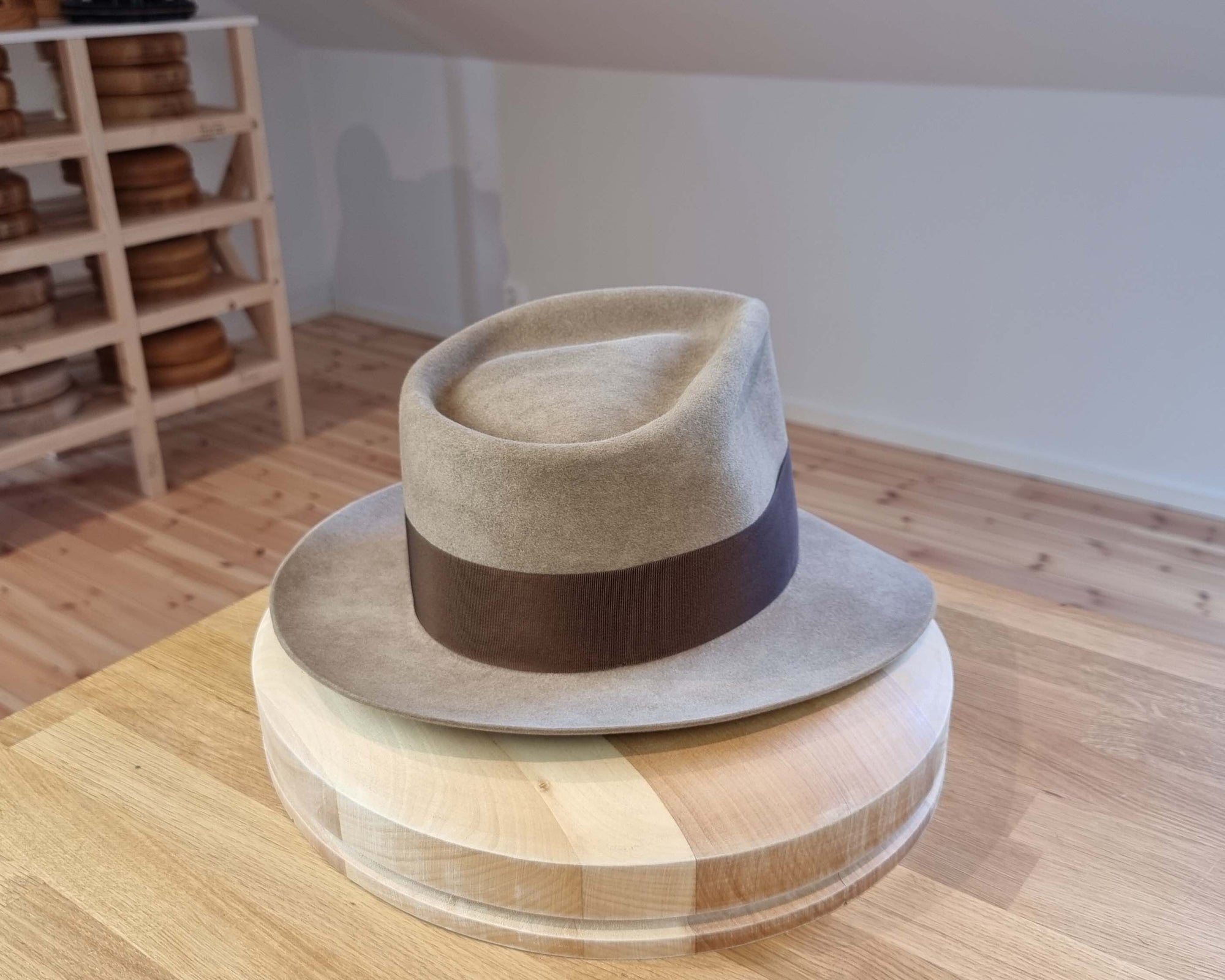 WHIPPET FEDORA | 100X NUTRIA | DRIFTWOOD COLOR | SIZE 58, US 7 1/4