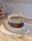 WHIPPET FEDORA | 100X NUTRIA | DRIFTWOOD COLOR | SIZE 58, US 7 1/4