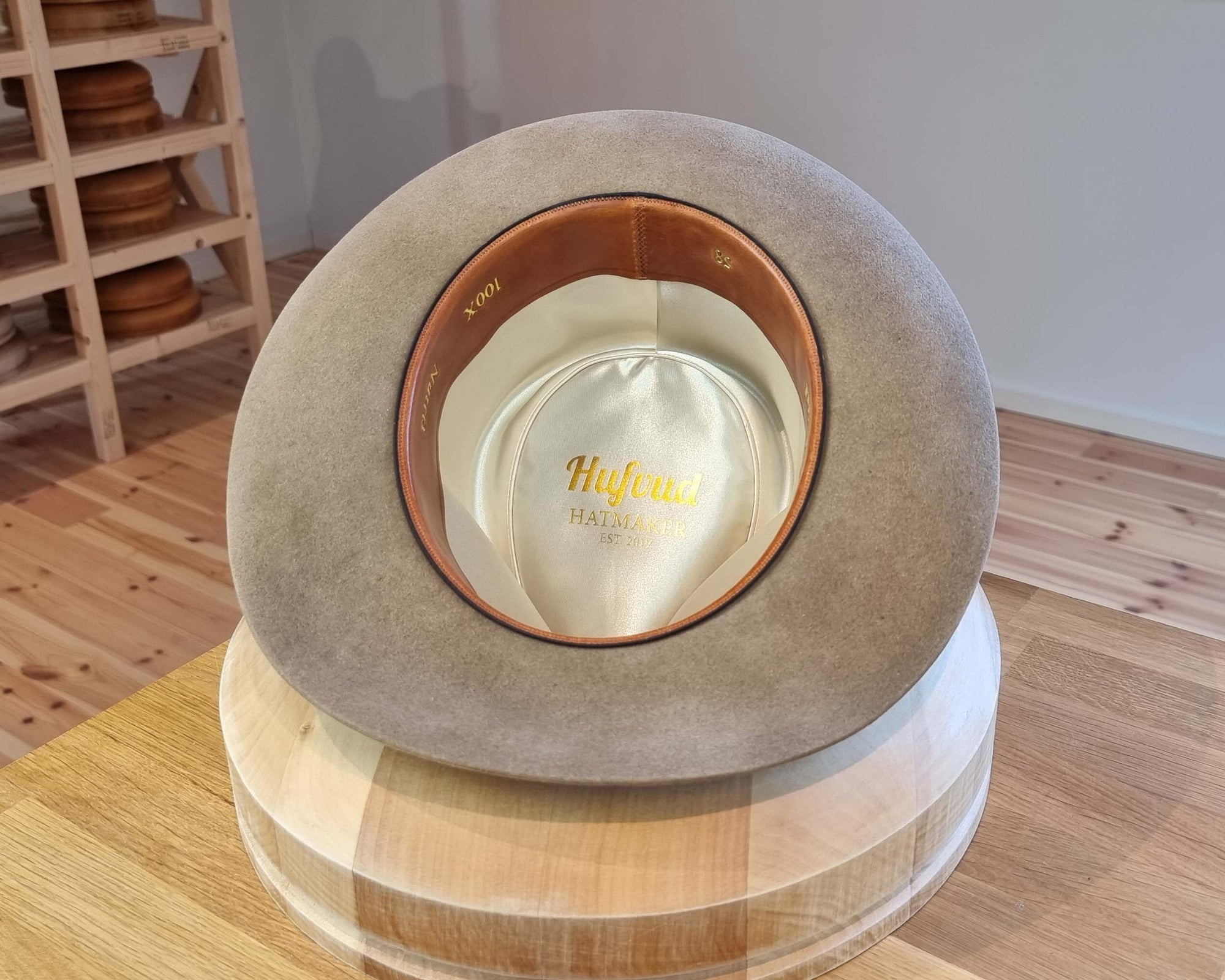 WHIPPET FEDORA | 100X NUTRIA | DRIFTWOOD COLOR | SIZE 58, US 7 1/4