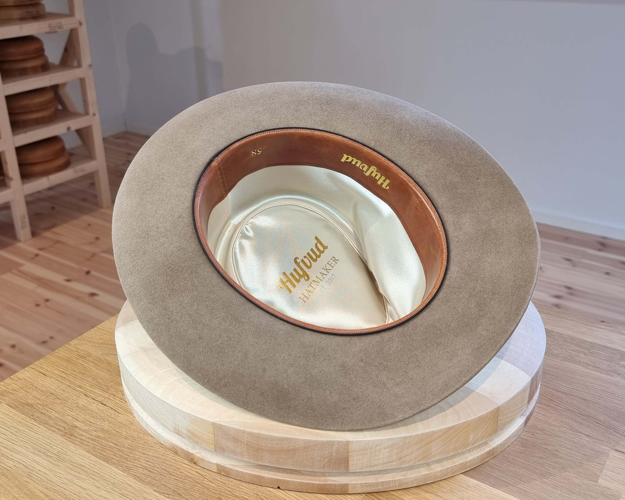 WHIPPET FEDORA | 100X NUTRIA | DRIFTWOOD COLOR | SIZE 58, US 7 1/4