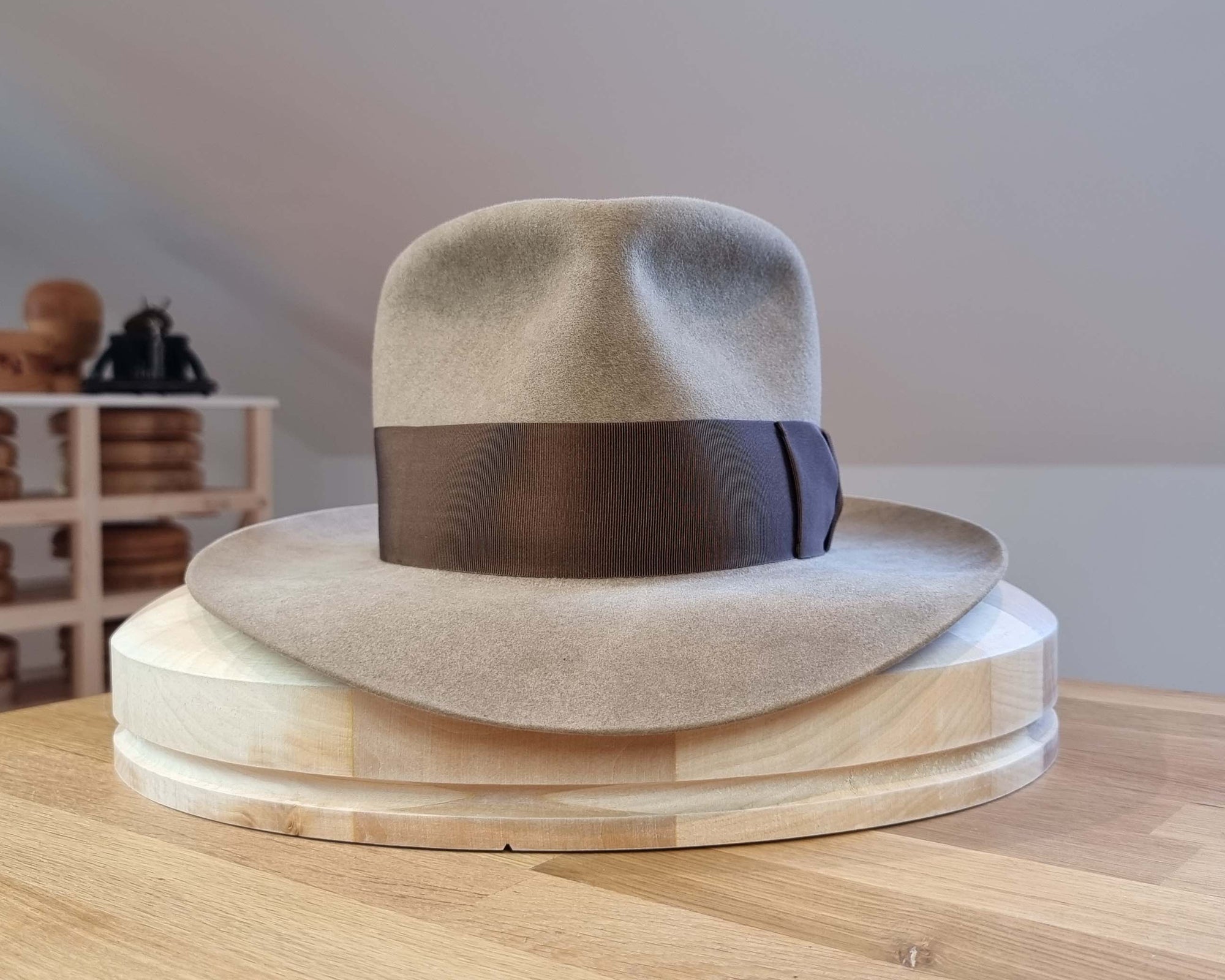 WHIPPET FEDORA | 100X NUTRIA | DRIFTWOOD COLOR | SIZE 58, US 7 1/4