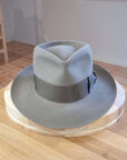 WHIPPET FEDORA | DELUXE RABBIT & HARE BLEND | STONE COLOR | SIZE 58, US 7 1/4