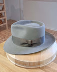 WHIPPET FEDORA | DELUXE RABBIT & HARE BLEND | STONE COLOR | SIZE 58, US 7 1/4
