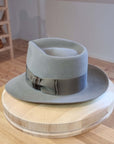 WHIPPET FEDORA | DELUXE RABBIT & HARE BLEND | STONE COLOR | SIZE 58, US 7 1/4