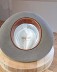 WHIPPET FEDORA | DELUXE RABBIT & HARE BLEND | STONE COLOR | SIZE 58, US 7 1/4