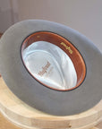 WHIPPET FEDORA | DELUXE RABBIT & HARE BLEND | STONE COLOR | SIZE 58, US 7 1/4