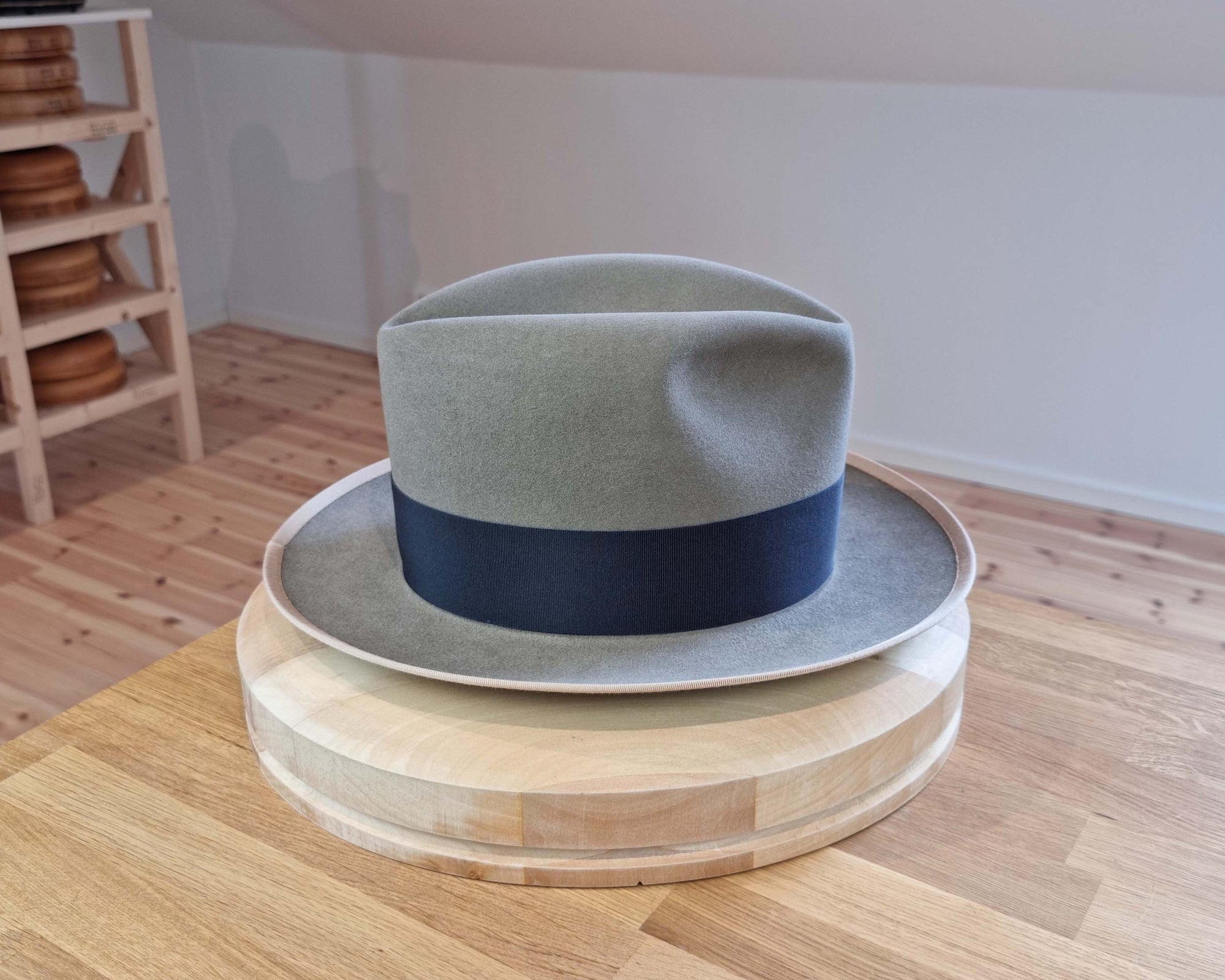 CAGNEY FEDORA | STONE COLOR | 50X BEAVER BLEND | SIZE 61, US 7 5/8
