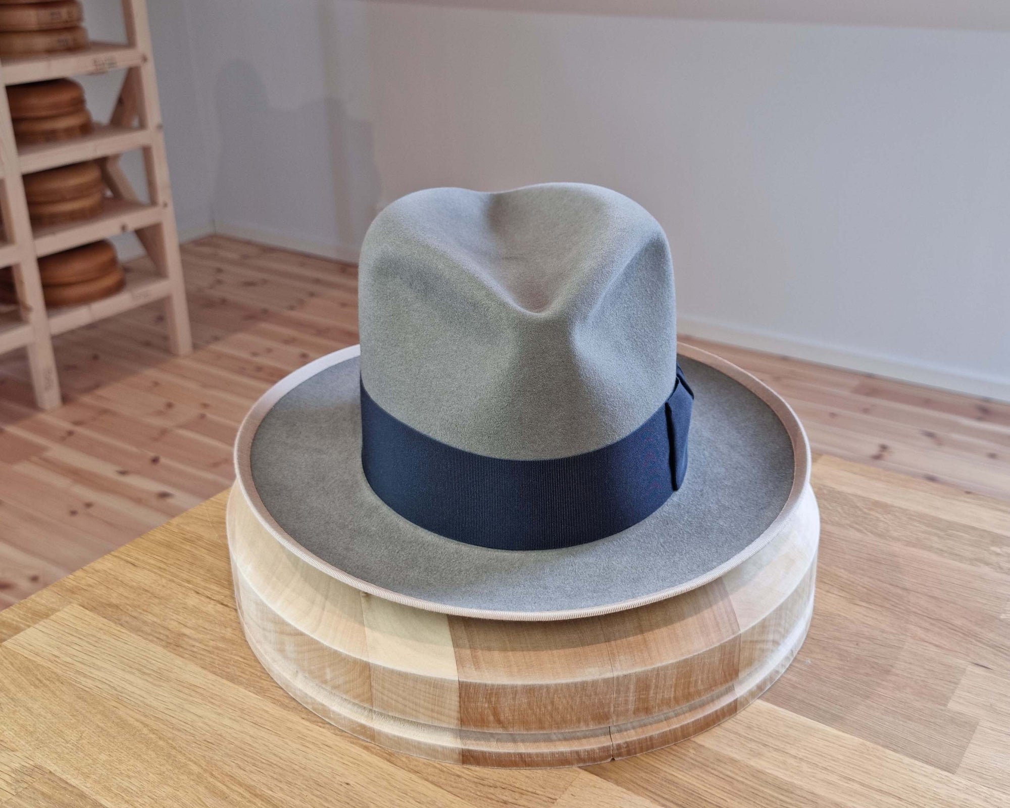 CAGNEY FEDORA | STONE COLOR | 50X BEAVER BLEND | SIZE 61, US 7 5/8