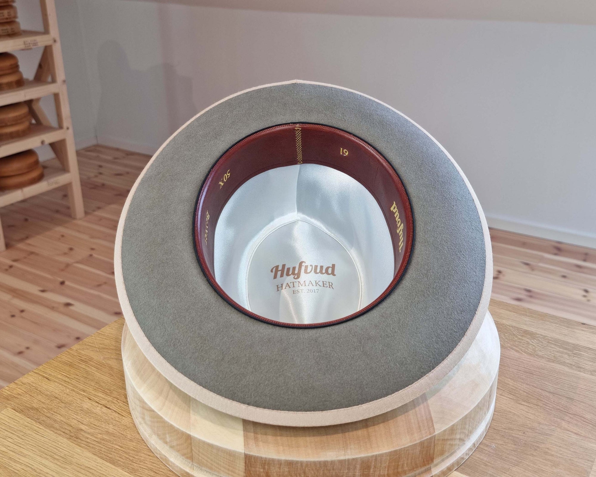 CAGNEY FEDORA | STONE COLOR | 50X BEAVER BLEND | SIZE 61, US 7 5/8