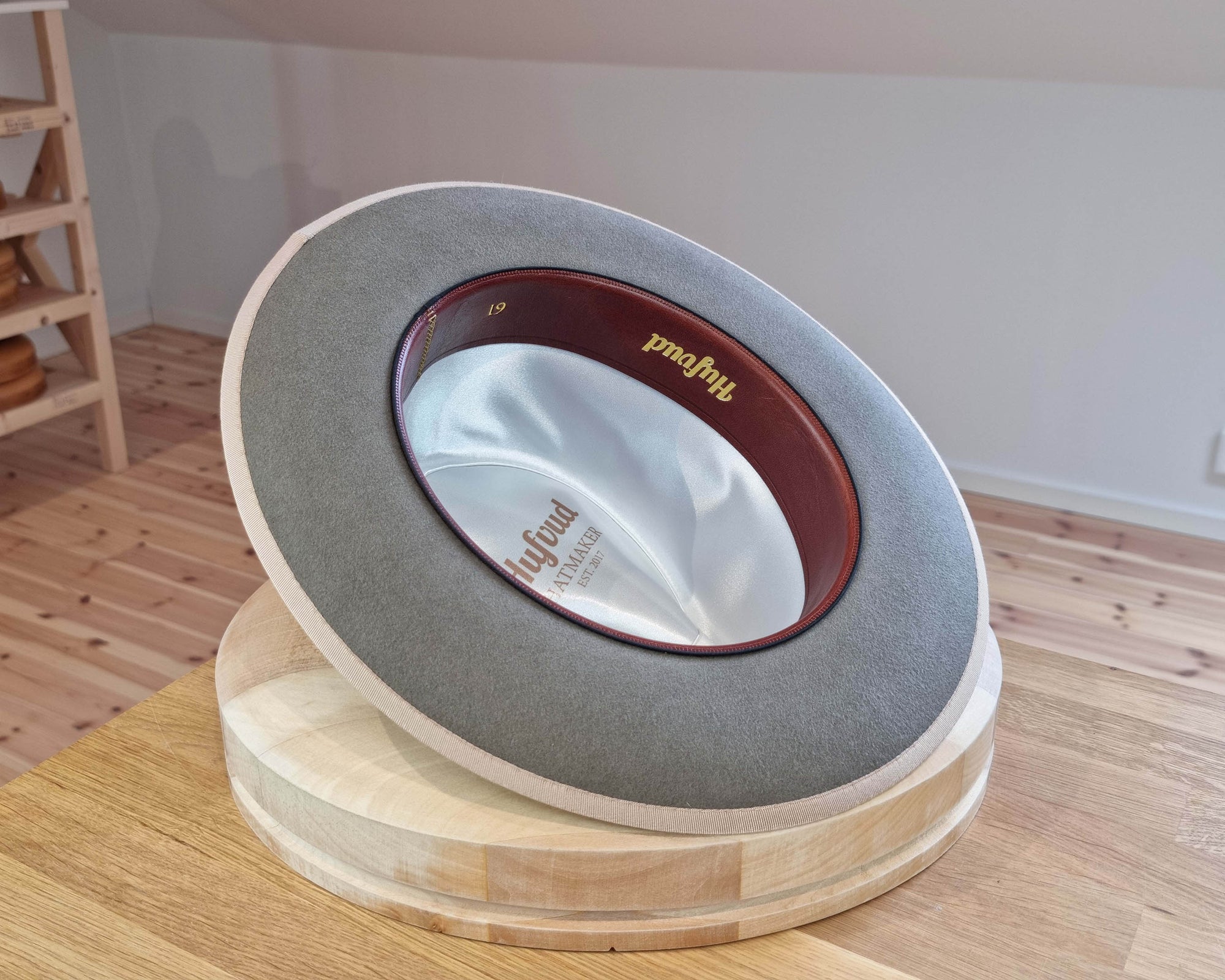 CAGNEY FEDORA | STONE COLOR | 50X BEAVER BLEND | SIZE 61, US 7 5/8