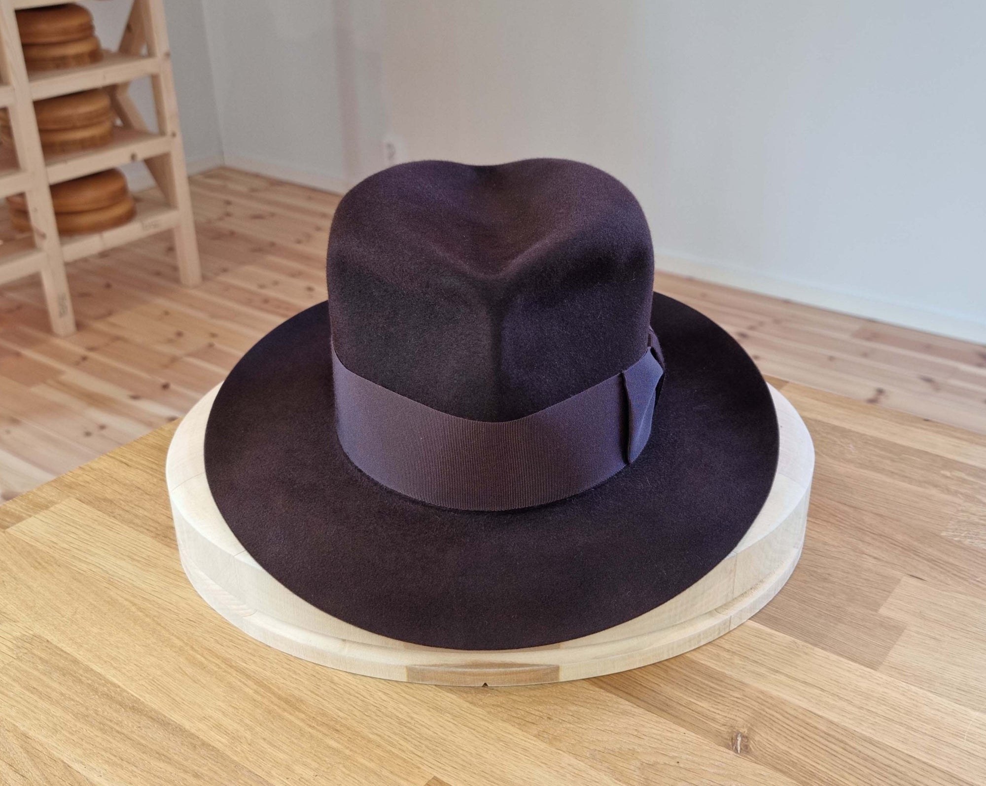 LEIFUR FEDORA | 100X BEAVER | OXBLOOD | SIZE 58, US 7 1/4