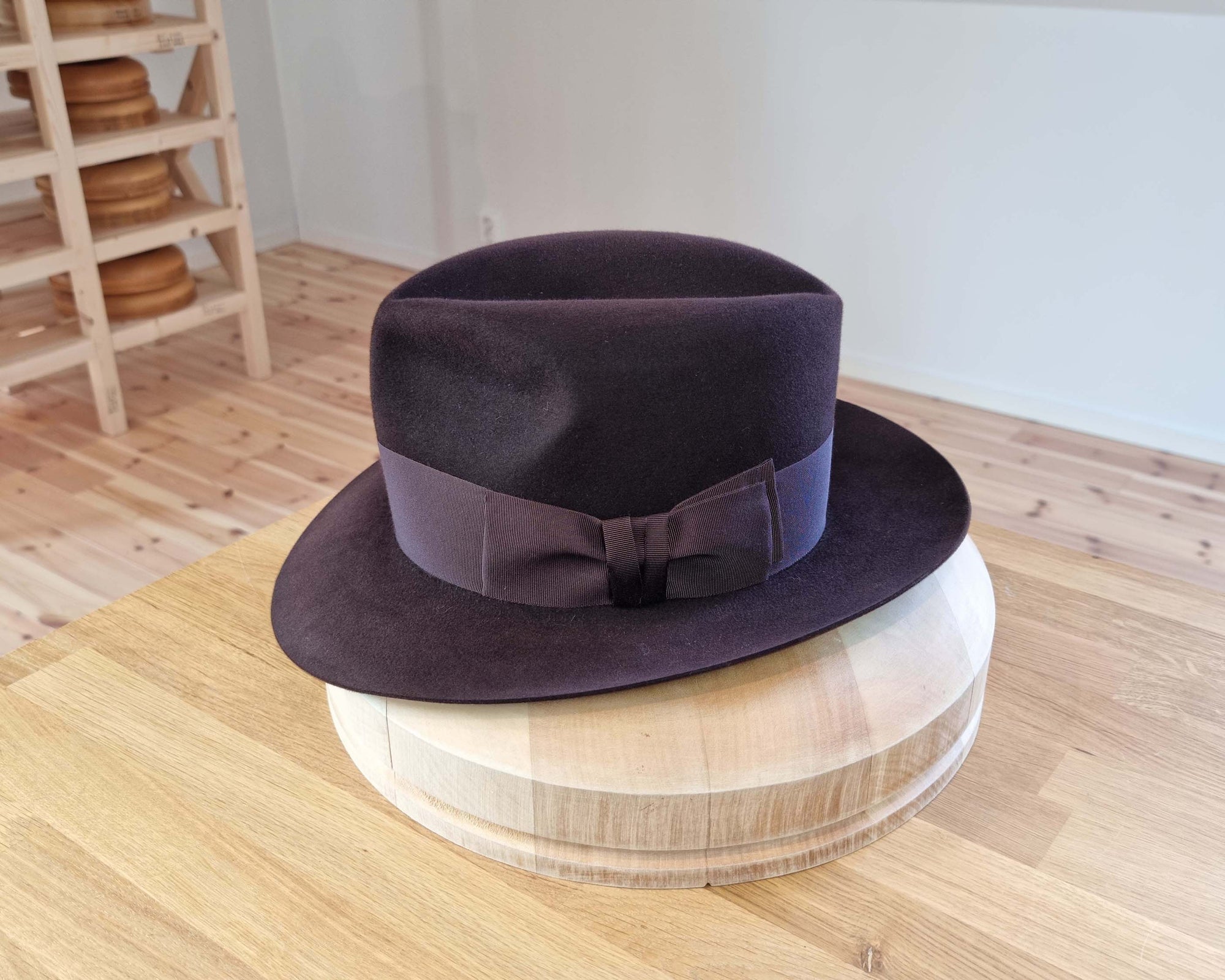 LEIFUR FEDORA | 100X BEAVER | OXBLOOD | SIZE 58, US 7 1/4