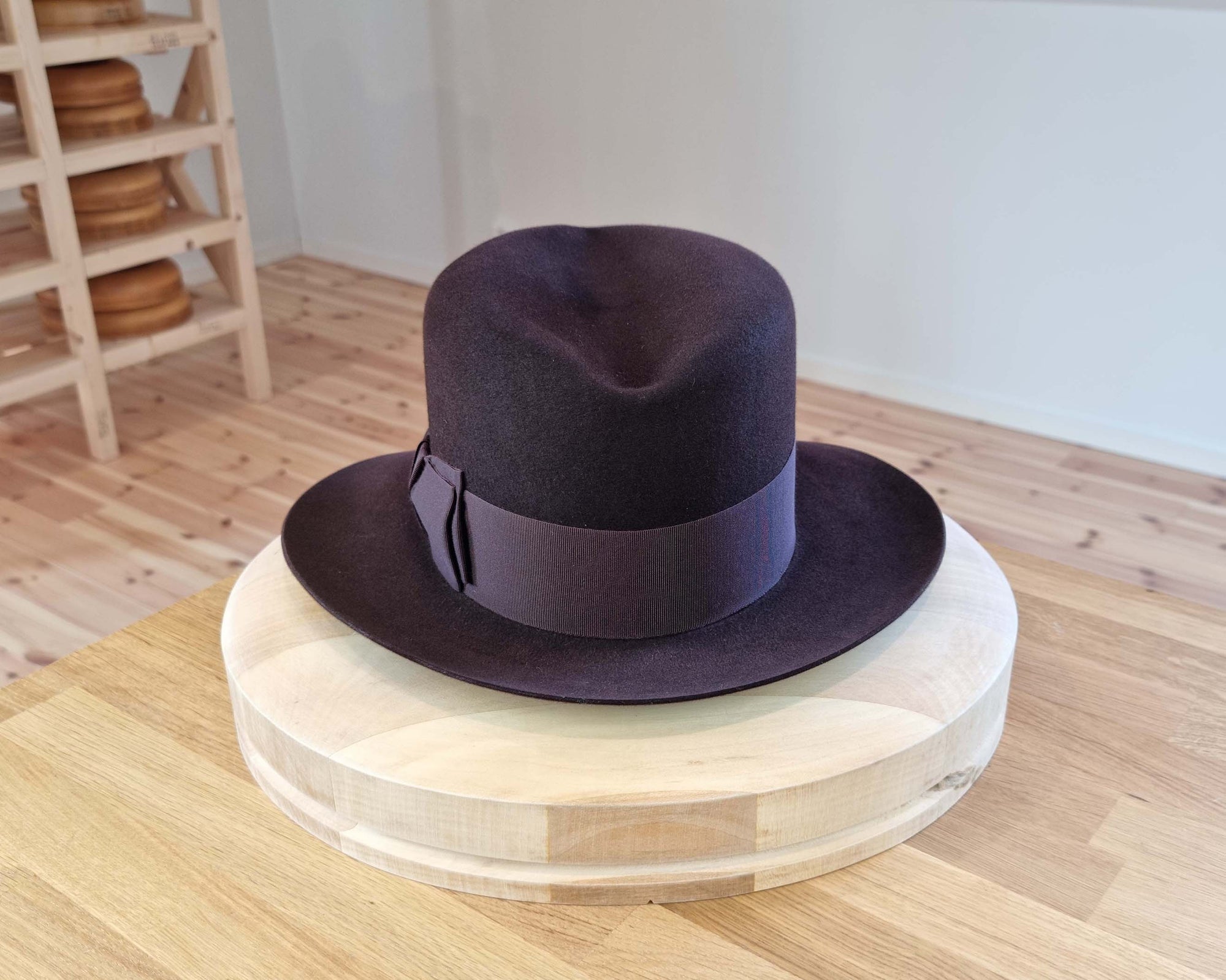 LEIFUR FEDORA | 100X BEAVER | OXBLOOD | SIZE 58, US 7 1/4