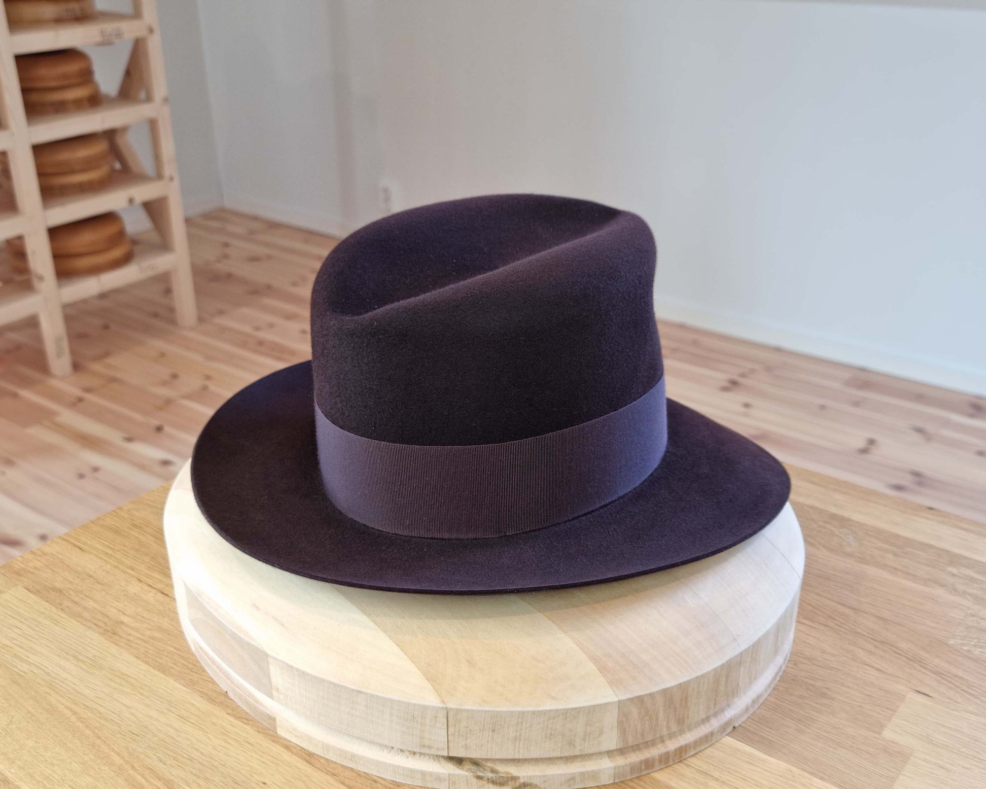 LEIFUR FEDORA | 100X BEAVER | OXBLOOD | SIZE 58, US 7 1/4