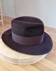 LEIFUR FEDORA | 100X BEAVER | OXBLOOD | SIZE 58, US 7 1/4