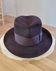LEIFUR FEDORA | 100X BEAVER | OXBLOOD | SIZE 58, US 7 1/4