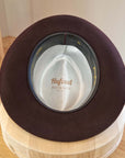 LEIFUR FEDORA | 100X BEAVER | OXBLOOD | SIZE 58, US 7 1/4