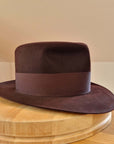 LEIFUR FEDORA | 100X BEAVER | OXBLOOD | SIZE 58, US 7 1/4