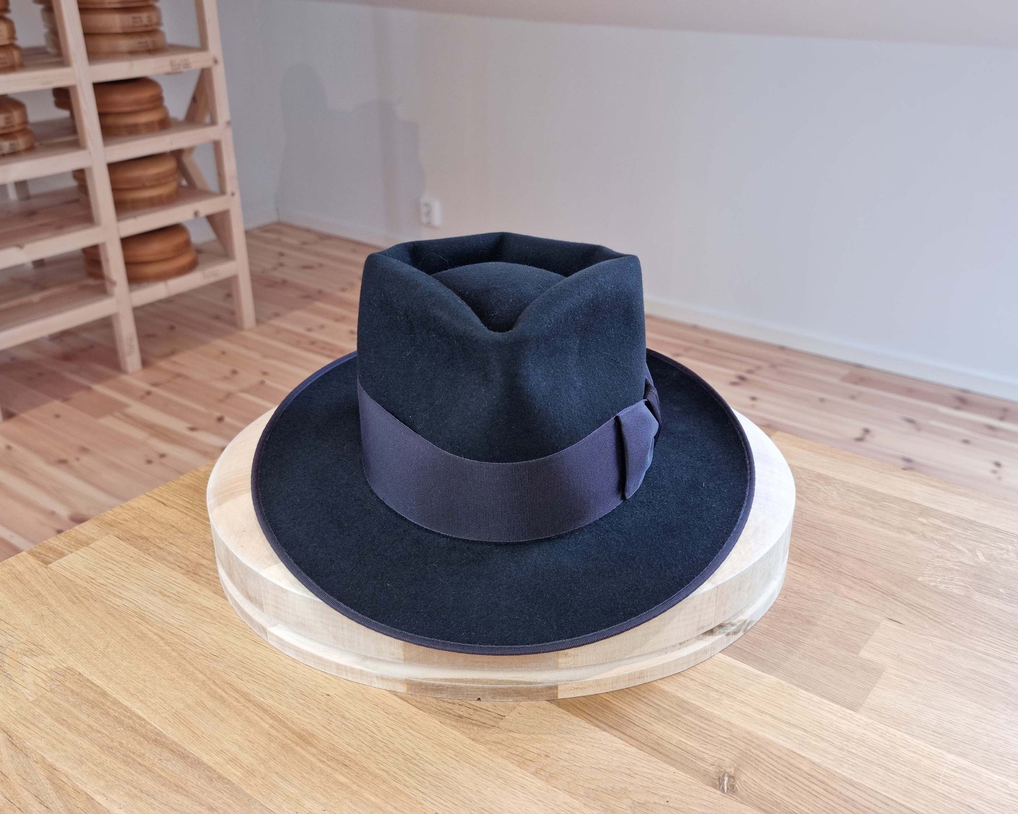 BOGART FEDORA | 50X BEAVER BLEND | BLACK |  SIZE 58, US 7 1/4