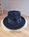 BOGART FEDORA | 50X BEAVER BLEND | BLACK |  SIZE 58, US 7 1/4