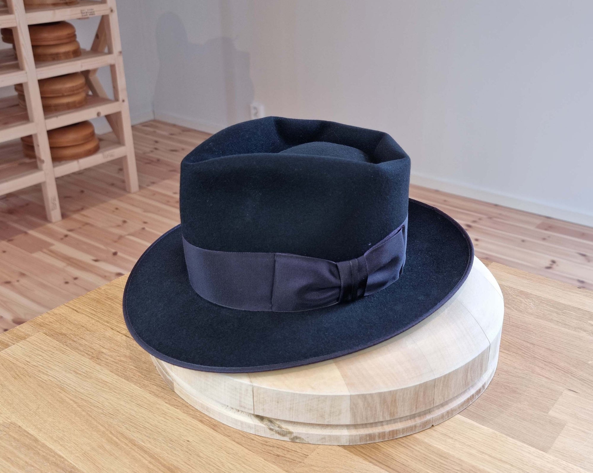 BOGART FEDORA | 50X BEAVER BLEND | BLACK |  SIZE 58, US 7 1/4