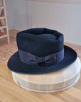 BOGART FEDORA | 50X BEAVER BLEND | BLACK |  SIZE 58, US 7 1/4