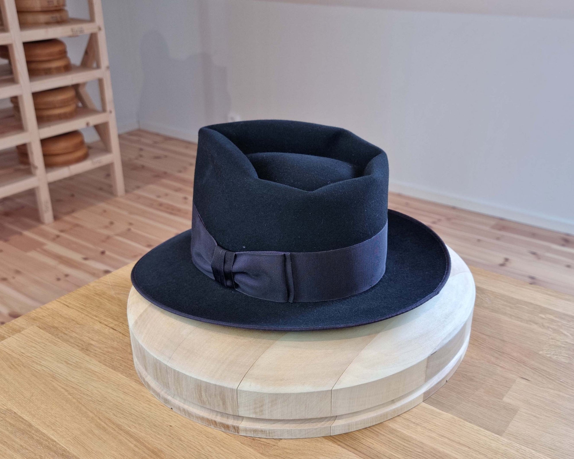 BOGART FEDORA | 50X BEAVER BLEND | BLACK |  SIZE 58, US 7 1/4