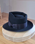 BOGART FEDORA | 50X BEAVER BLEND | BLACK |  SIZE 58, US 7 1/4