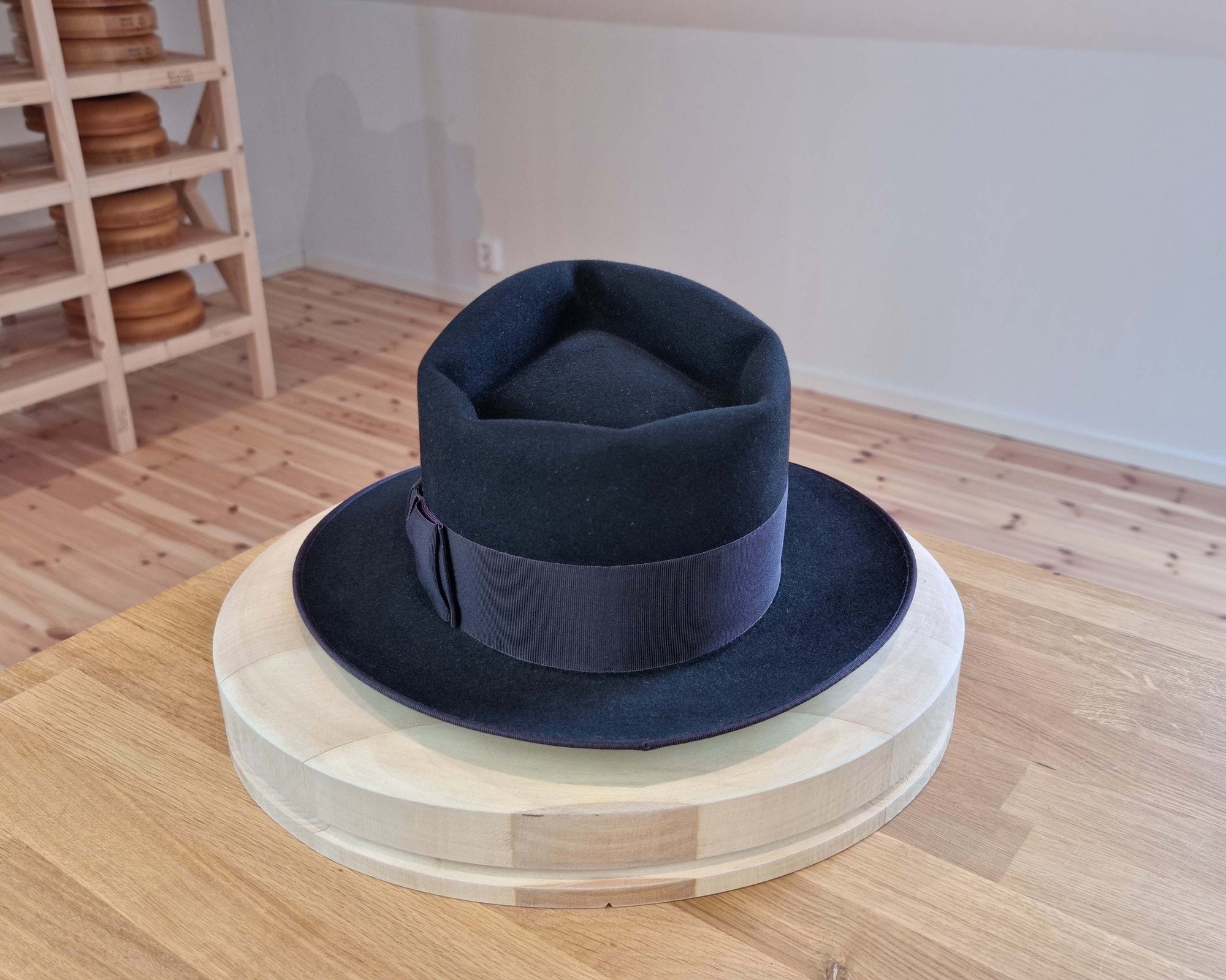 BOGART FEDORA | 50X BEAVER BLEND | BLACK |  SIZE 58, US 7 1/4