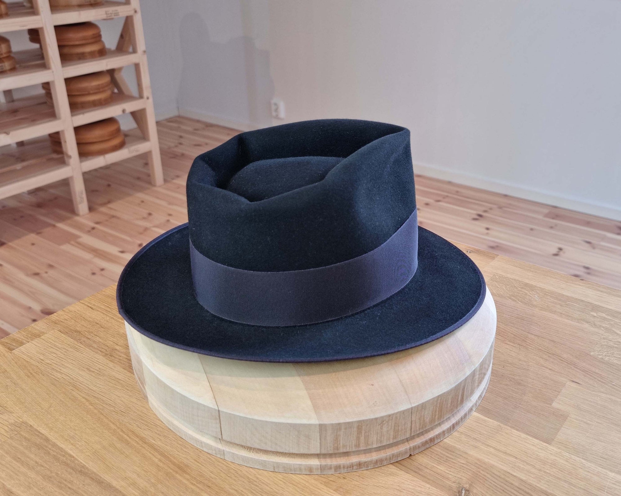 BOGART FEDORA | 50X BEAVER BLEND | BLACK |  SIZE 58, US 7 1/4