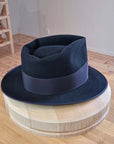 BOGART FEDORA | 50X BEAVER BLEND | BLACK |  SIZE 58, US 7 1/4