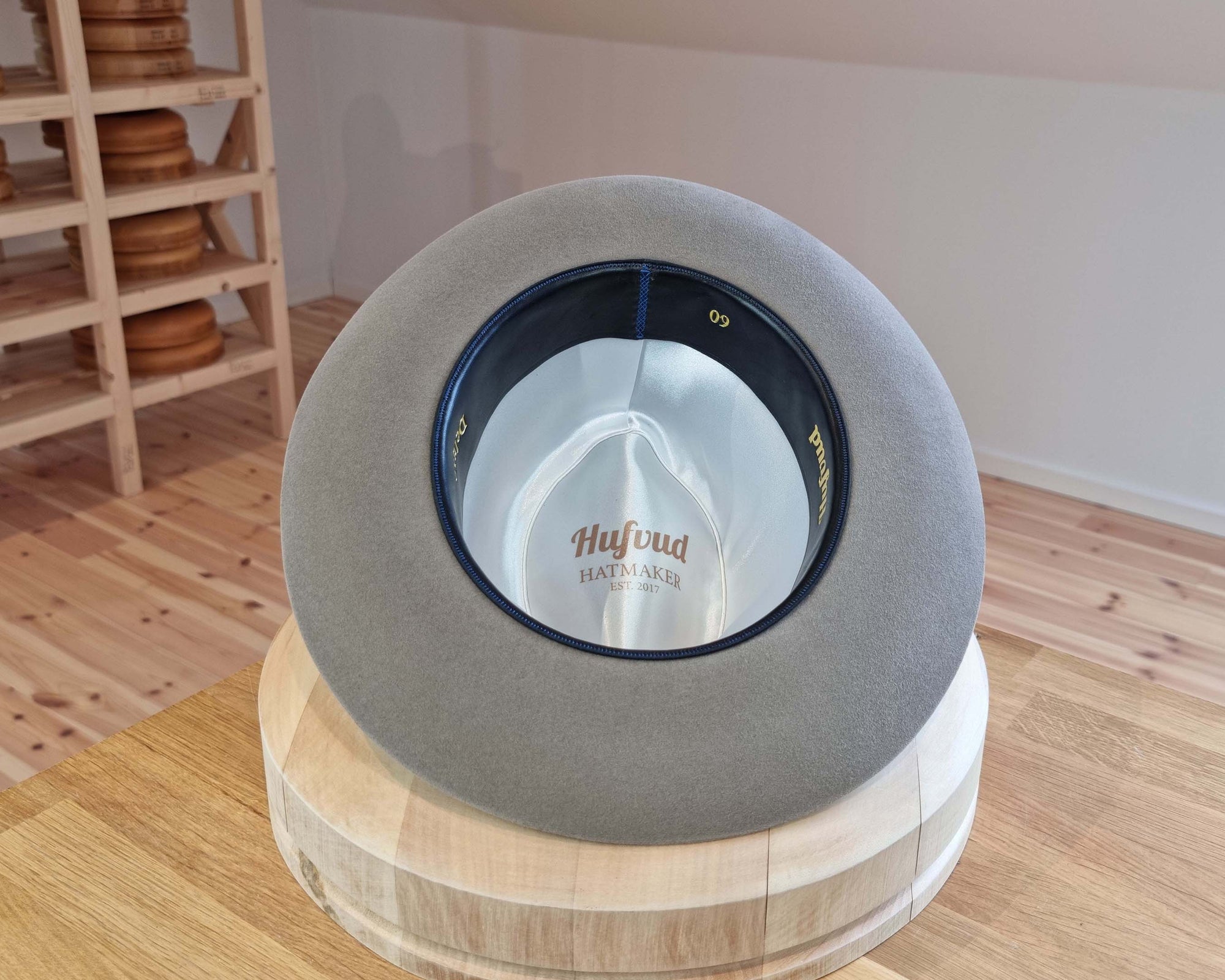 CAGNEY FEDORA | RABBIT & HARE DELUXE BLEND | STONE COLOR | SIZE 60, US 7 1/2