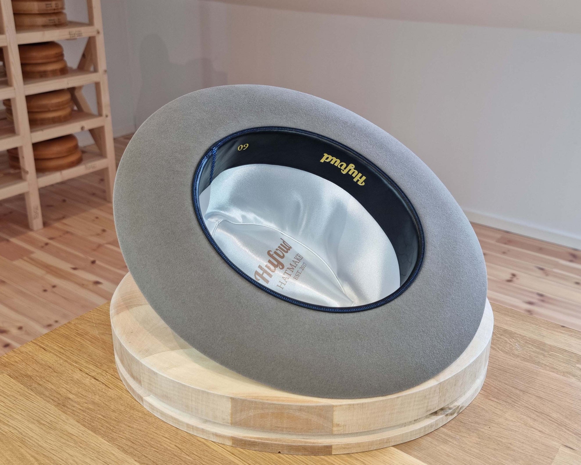 CAGNEY FEDORA | RABBIT & HARE DELUXE BLEND | STONE COLOR | SIZE 60, US 7 1/2