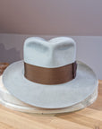 LEIFUR Lucky FEDORA | 50X BEAVER BLEND | DOVE GRAY COLOR | SIZE 59, US 7 3/8