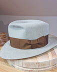 LEIFUR Lucky FEDORA | 50X BEAVER BLEND | DOVE GRAY COLOR | SIZE 59, US 7 3/8