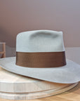 LEIFUR Lucky FEDORA | 50X BEAVER BLEND | DOVE GRAY COLOR | SIZE 59, US 7 3/8