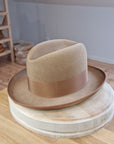 SVEN HOMBURG | 50X BEAVER BLEND | CAMEL COLOR | SIZE 59, US 7 3/8