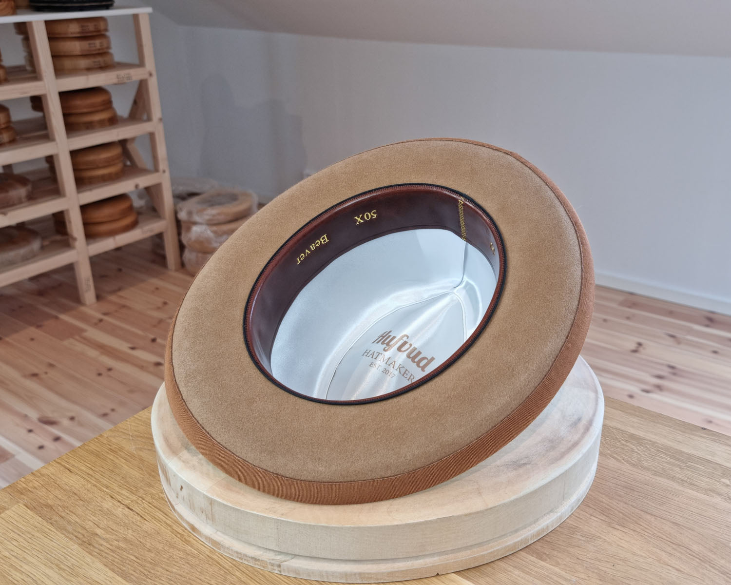 SVEN HOMBURG | 50X BEAVER BLEND | CAMEL COLOR | SIZE 59, US 7 3/8