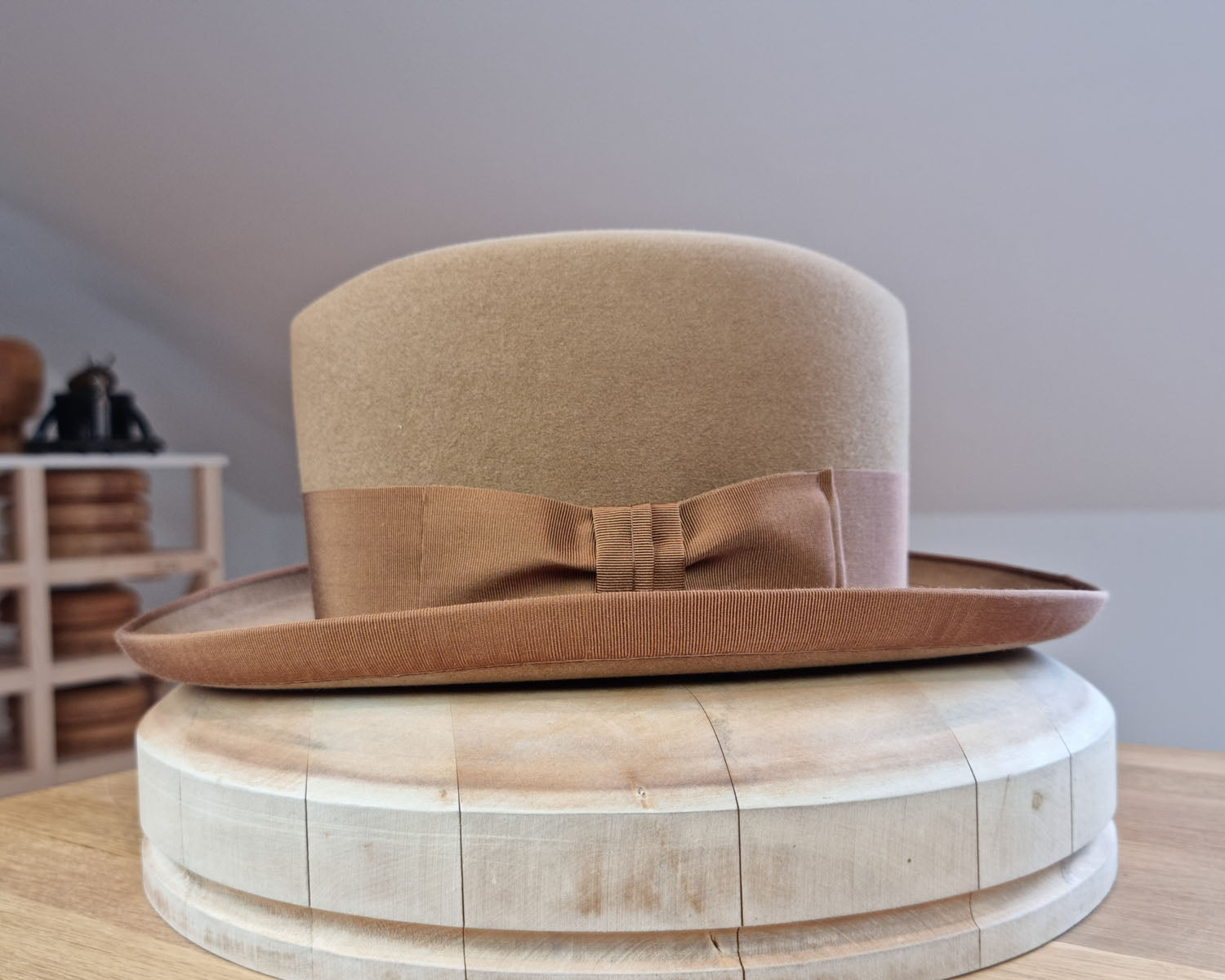 SVEN HOMBURG | 50X BEAVER BLEND | CAMEL COLOR | SIZE 59, US 7 3/8